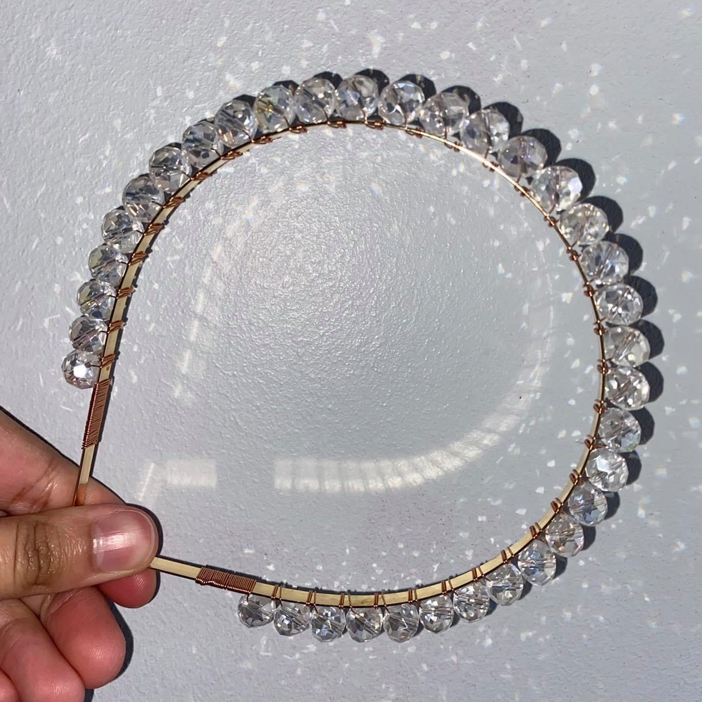 Clear Crystal Bead Hairband